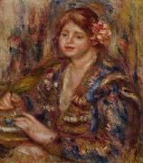Woman with Rose Pierre Auguste Renoir
